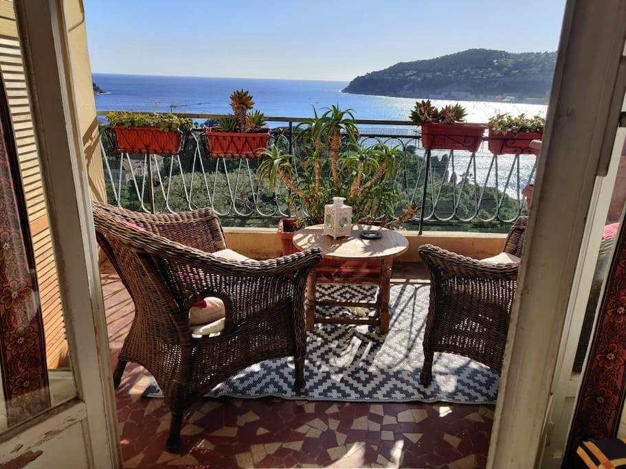Vintage Flat On Villefranche Bay - Free Car Park Dış mekan fotoğraf