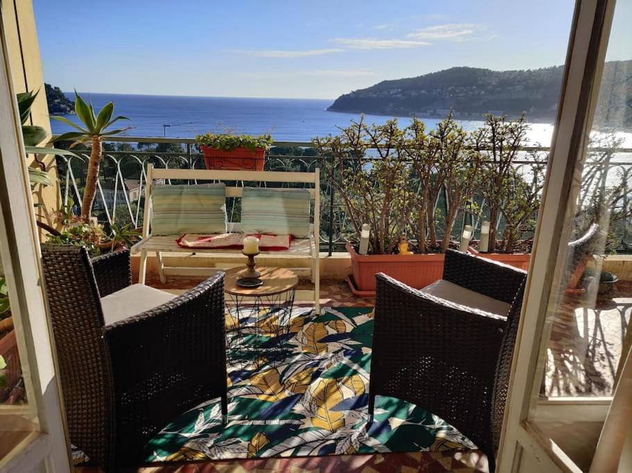 Vintage Flat On Villefranche Bay - Free Car Park Dış mekan fotoğraf