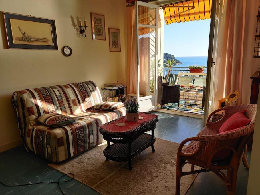 Vintage Flat On Villefranche Bay - Free Car Park Dış mekan fotoğraf