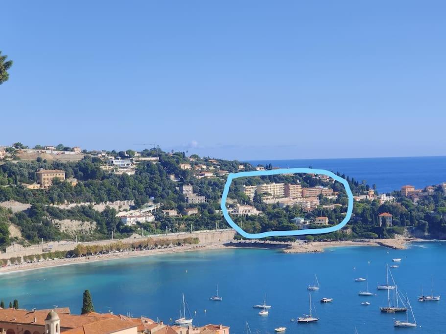 Vintage Flat On Villefranche Bay - Free Car Park Dış mekan fotoğraf